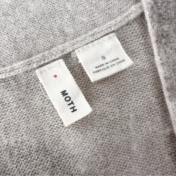 MOTH Anthropologie Wool Cashmere Blend Oversized Sleeveless Sweater Womens Small - Picture 7 of 8